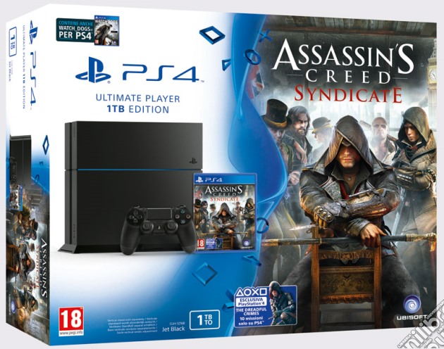 PS4 1TB + Ass. Creed Syndicate videogame di ACC