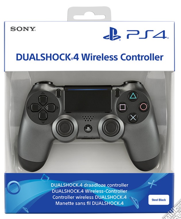 SONY PS4 Controller Wireless DS4 V2 Steel Black videogame di ACC