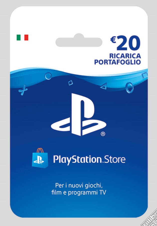 SONY PSN Hanging Card 20 Euro videogame di GOL