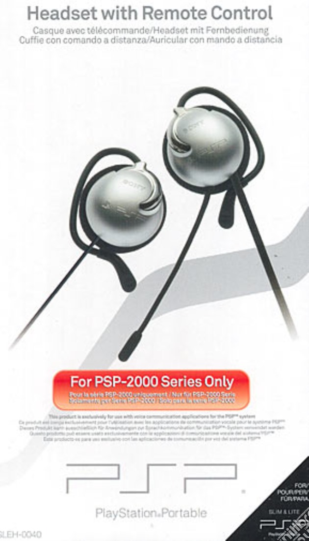 PSP Sony Headset + Telecomando 2000 videogame di ACC