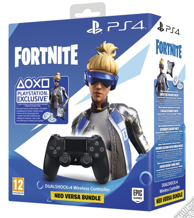 Sony Controller DS4 V2 BLK+Fortnite VCH videogame di ACC