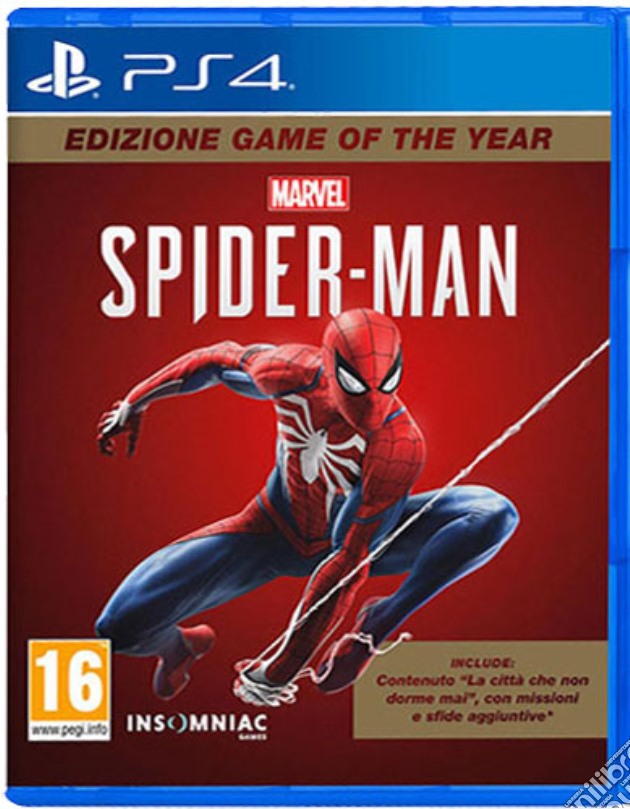 Marvel's Spider-Man GOTY videogame di PS4