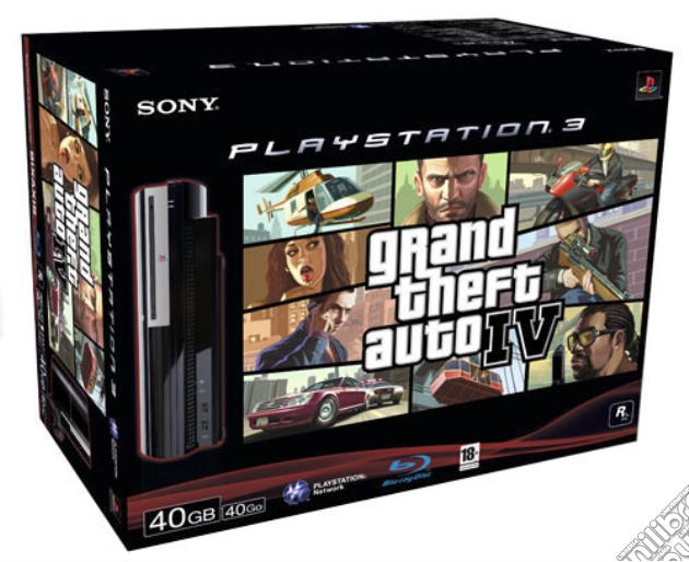 Playstation 3 40 Gb + GTA IV videogame di PS3