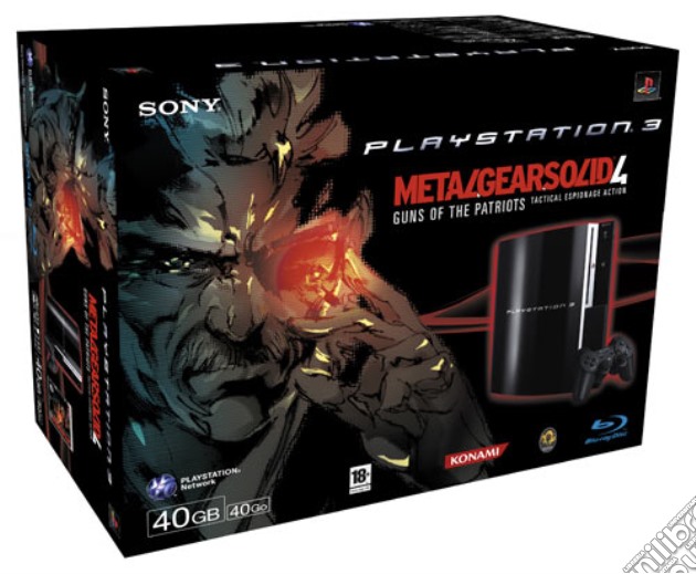 Playstation 3 40 Gb + Metal Gear Solid 4 videogame di PS3