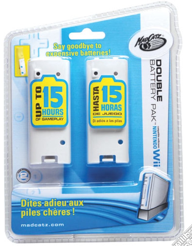 MAD CATZ WII Double Battery Pak videogame di WII