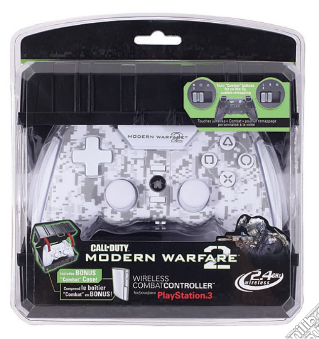 MAD CATZ PS3 Wireless Pad White COD MW 2 videogame di PS3