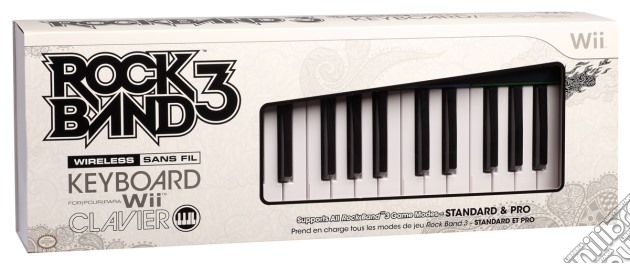 MAD CATZ WII Wrlss Keyboard Rock Band 3 videogame di WII