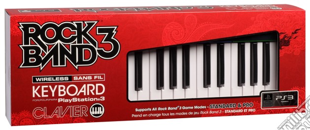 MAD CATZ PS3 Wrlss Keyboard Rock Band 3 videogame di PS3