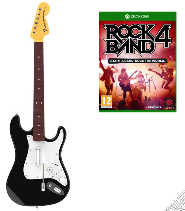Rock Band 4 + Chitarra Fender Wrlss videogame di XONE