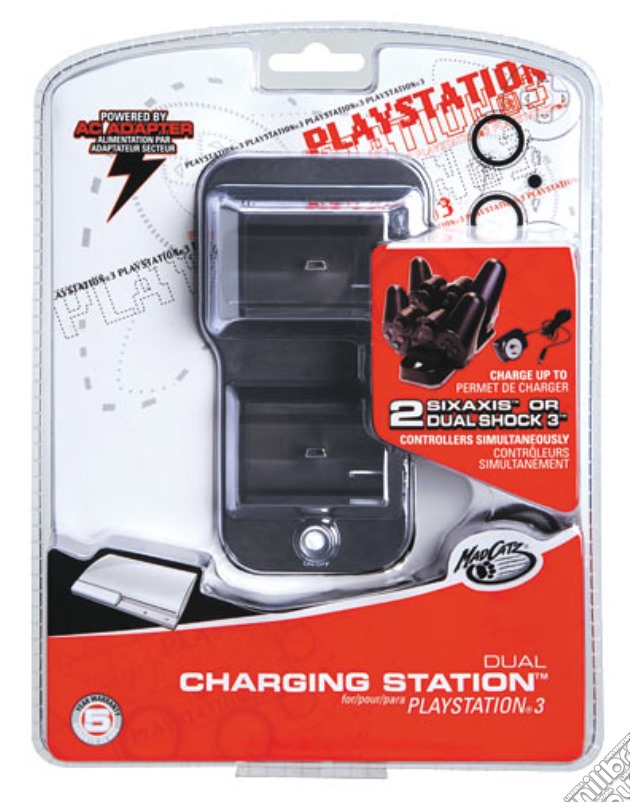 MAD CATZ PS3 Dual Charging Station videogame di ACC
