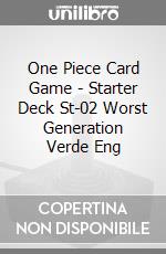 One Piece Card Worst Generation ST-02 ENG 1 Mazzo videogame di CAR