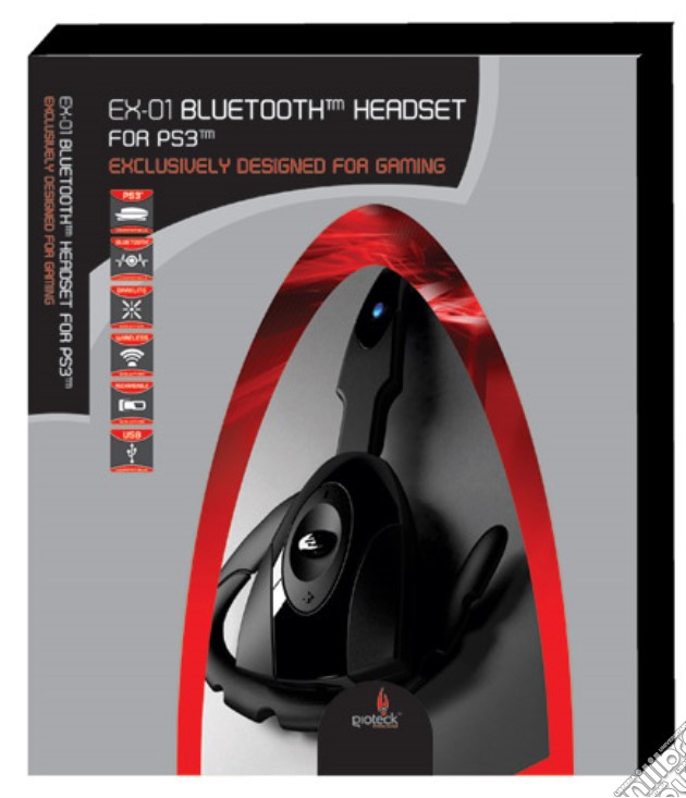 PS3 Auricolare Bluetooth EX-01 - Gioteck videogame di PS3