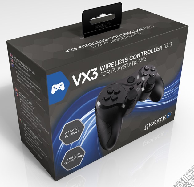 GIOTECK Controller Wrlss VX3 PS3 Nero videogame di ACC