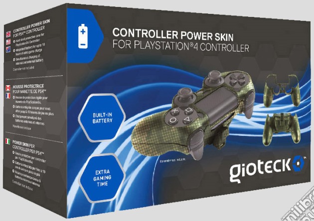 GIOTECK Controller Power Skin PS4 videogame di ACC