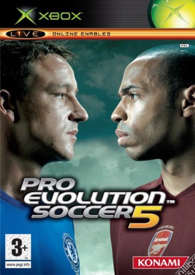 Pro Evolution Soccer 5+cuffia+live 3mesi videogame di XBOX