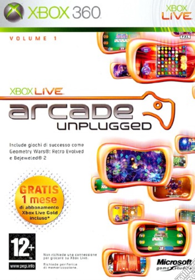 Live Arcade Unplugged videogame di X360