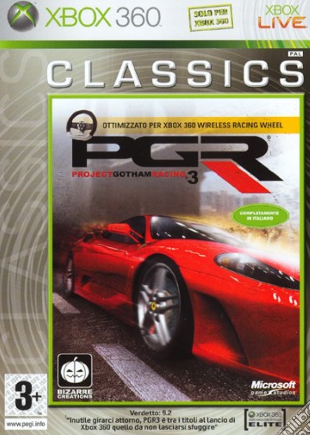Project Gotham Racing 3 Classics videogame di X360