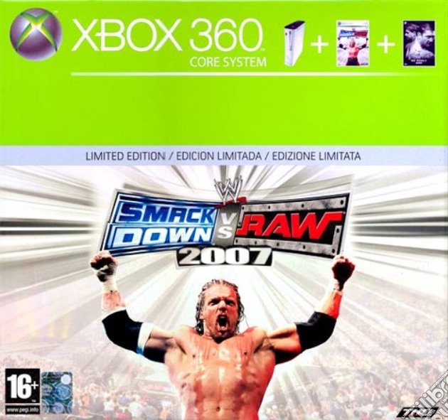 XBOX 360 Core WWE Smackdown 07 Bundle videogame di X360