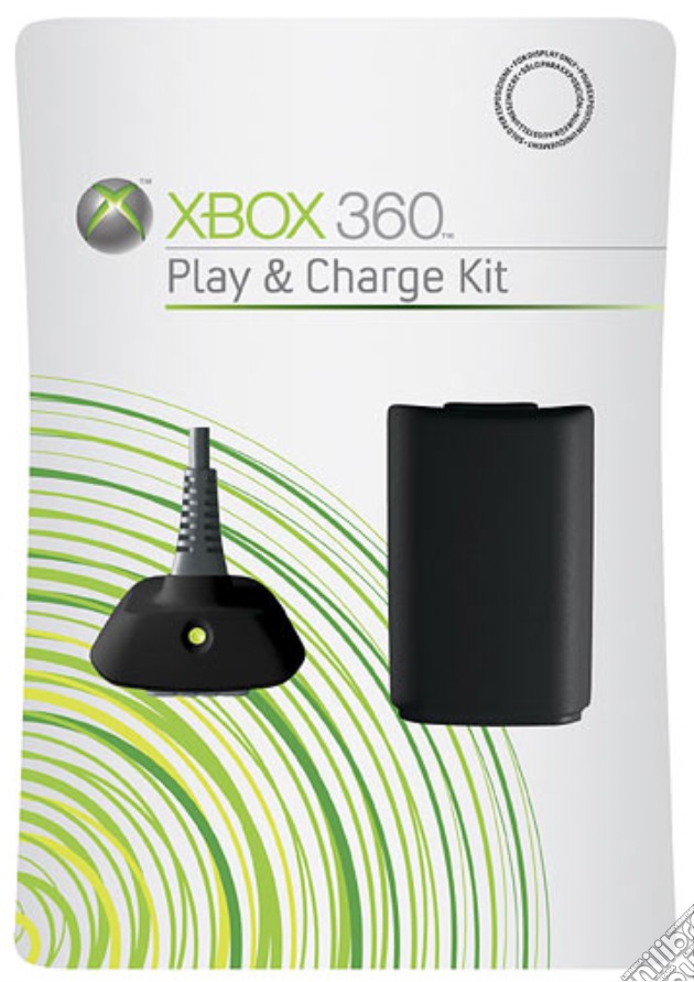 MICROSOFT X360 Kit Play & Charge Black videogame di X360