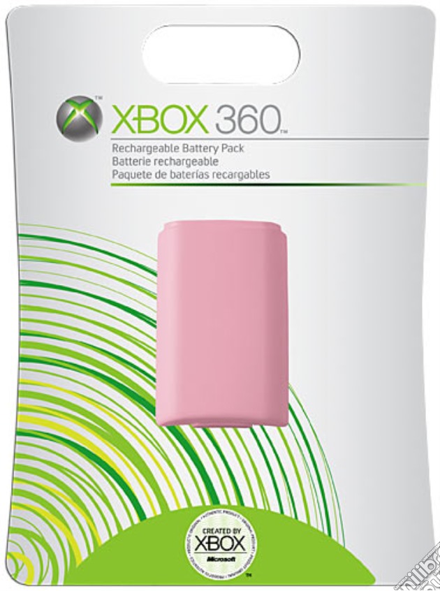 MICROSOFT X360 Batteria Ricaric Pink videogame di X360