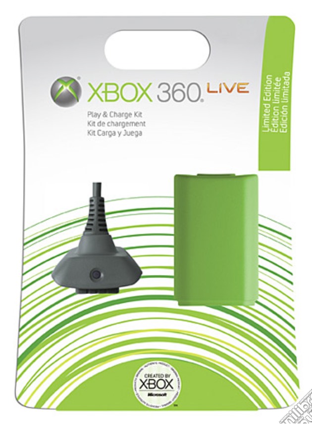 MICROSOFT X360 Kit Play & Charge Green videogame di X360