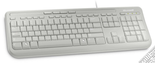 MS Wired Keyboard White 600 videogame di HKMO