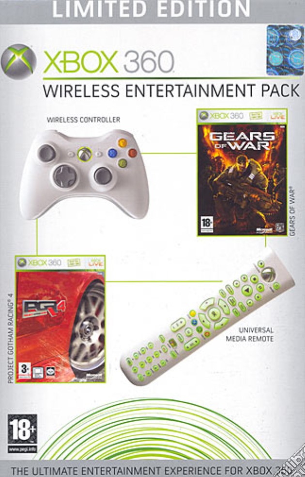 MICROSOFT X360 Wireless Entertain.Pack videogame di X360