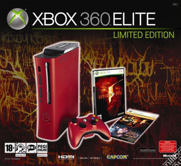 XBOX 360 Elite System Resident Evil 5 videogame di X360