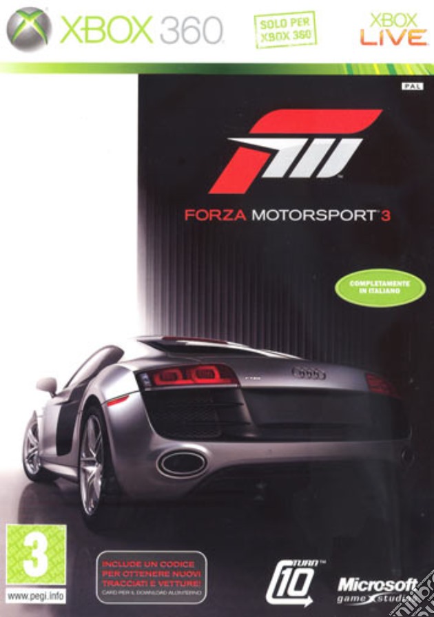 Forza Motorsport 3 videogame di X360