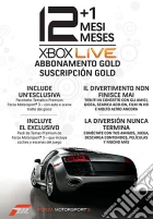 MICROSOFT X360 Live Card 12 Mesi+1 For.3 game acc