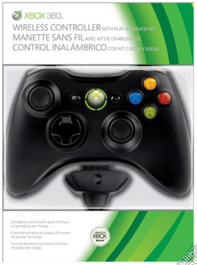 MICROSOFT X360 Controll Wrlss Play&Charg videogame di X360