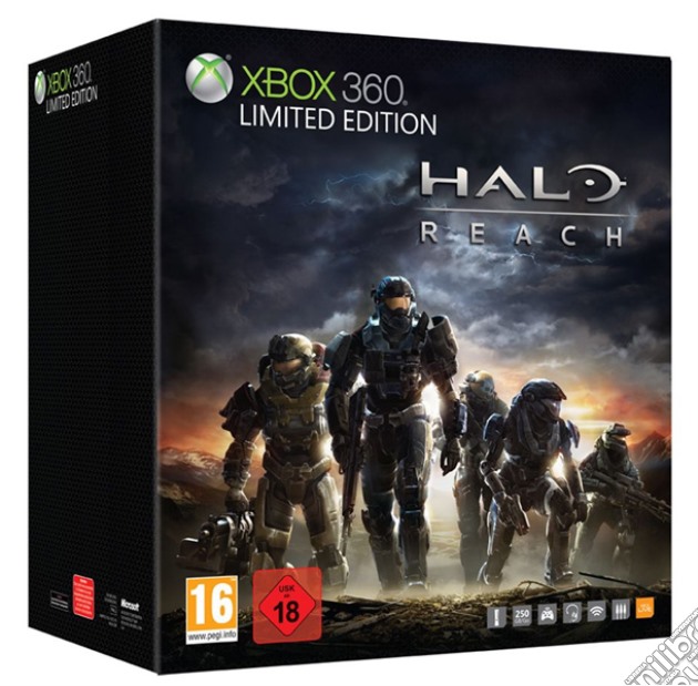 X360 250GB Halo Reach Bundle Limited Ed. videogame di X360