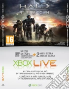 MICROSOFT X360 Live Card 12 Mesi+2 HaloR game acc