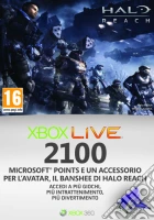 MICROSOFT X360 Live 2100pt Halo Reach game acc