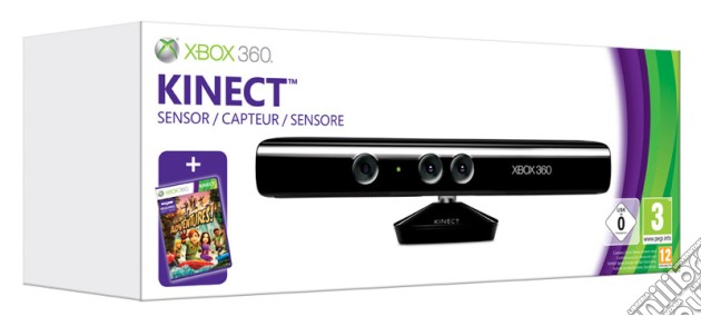 MICROSOFT X360 Kinect+Kinect Adventure videogame di ACC