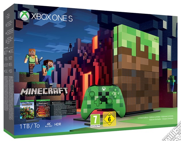 XBOX ONE S 1TB + Minecraft - Ltd.Ed. videogame di ACC