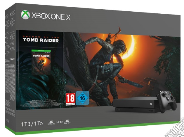 XBOX ONE X + Shadow of the Tomb Raider videogame di ACC