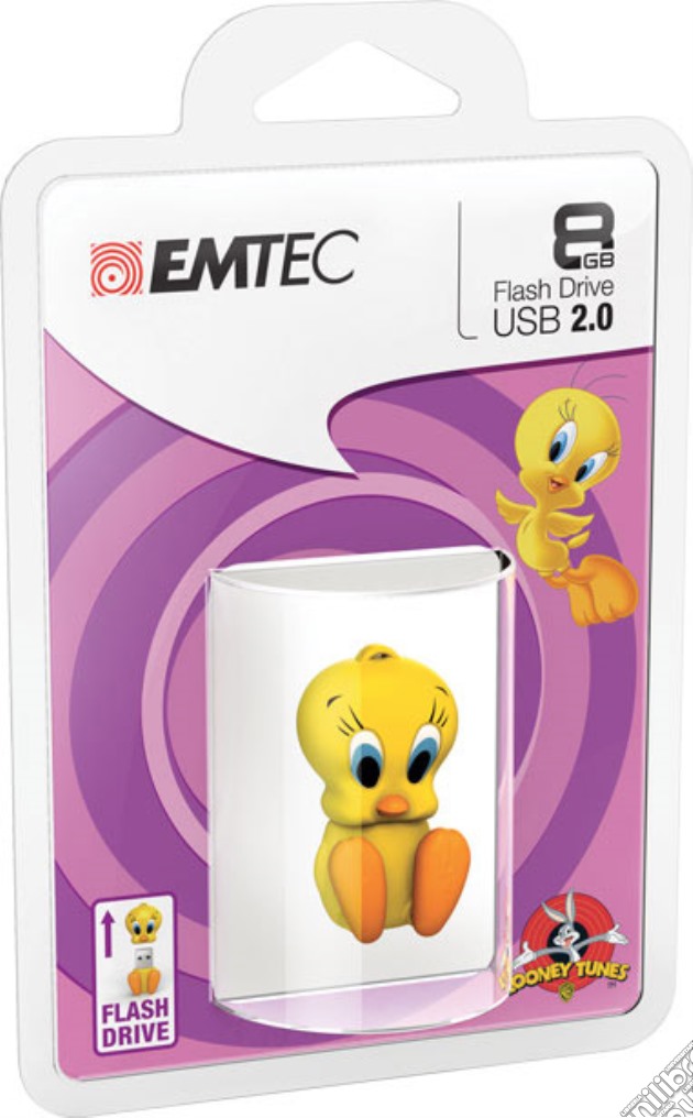 EMTEC USB Key 8GB LOONEY TUNES Tweety 3D videogame di HMEM