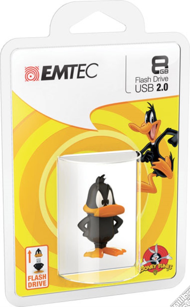 EMTEC USB Key 8GB L.TUNES Daffy Duck 3D videogame di HMEM
