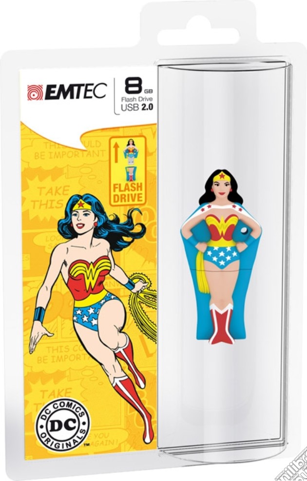 EMTEC USB Key 8GB DC COMICS W.Woman 3D videogame di HMEM