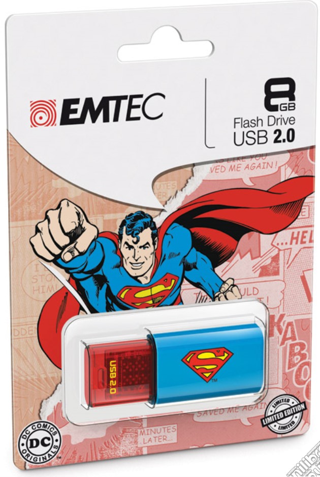 USB Key 8GB DC COMICS Superman 2D videogame di HMEM