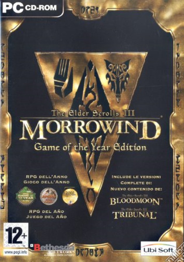 Morrowind Game of the Year videogame di PC