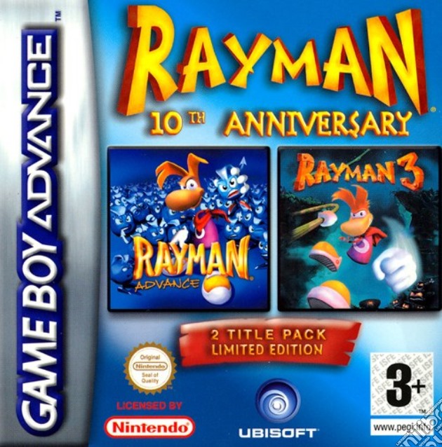 Rayman Advance + Rayman 3 videogame di GBA