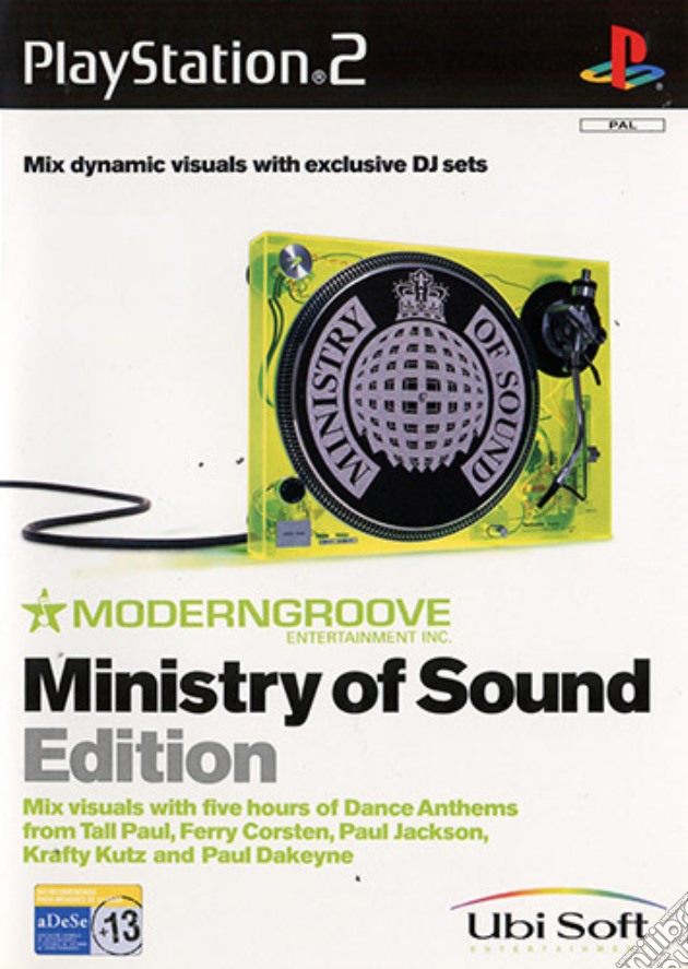 Moderngroove Ministry of Sound Ed. videogame di PS2