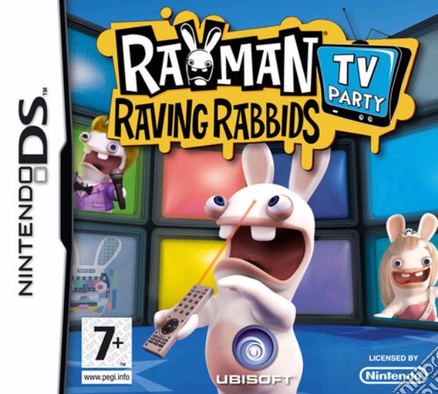 Rayman Raving Rabbids TV Party videogame di NDS
