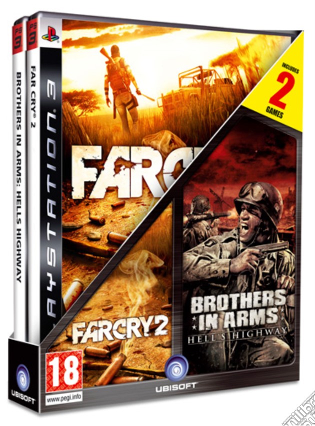 Compil bipack Far Cry 2+Brother in Arms videogame di PS3