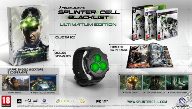 Splinter Cell Blacklist Ultim. Coll. Ed. videogame di X360