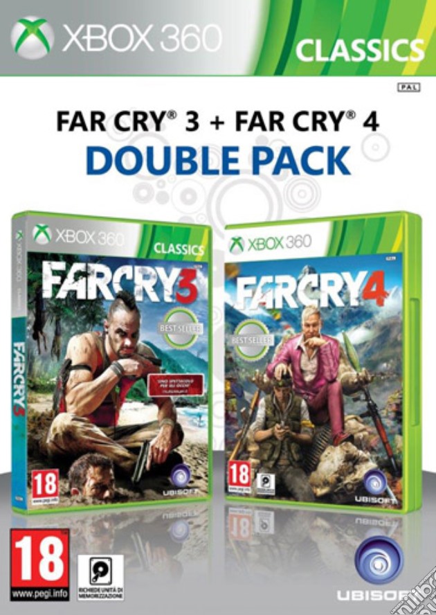 Compil Far Cry 3 + Far Cry 4 videogame di X360