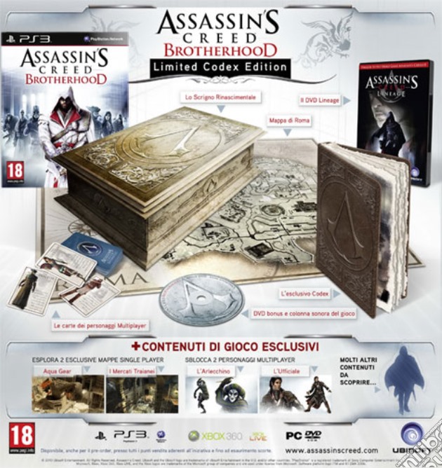 Assassin's Creed Brotherhood Collector videogame di PS3