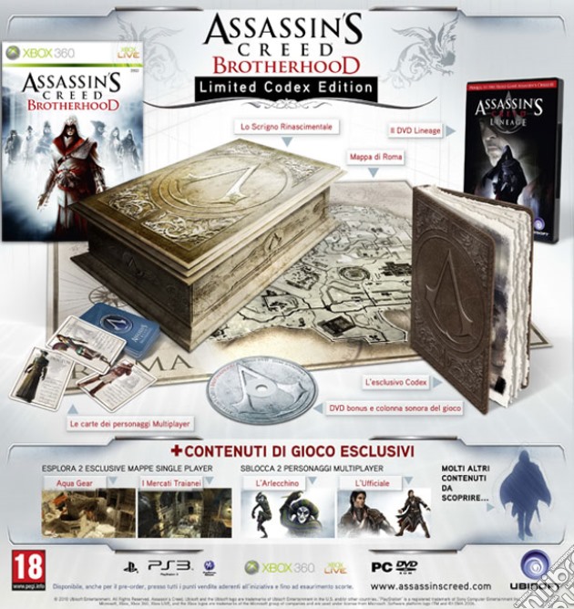 Assassin's Creed Brotherhood Collector videogame di X360